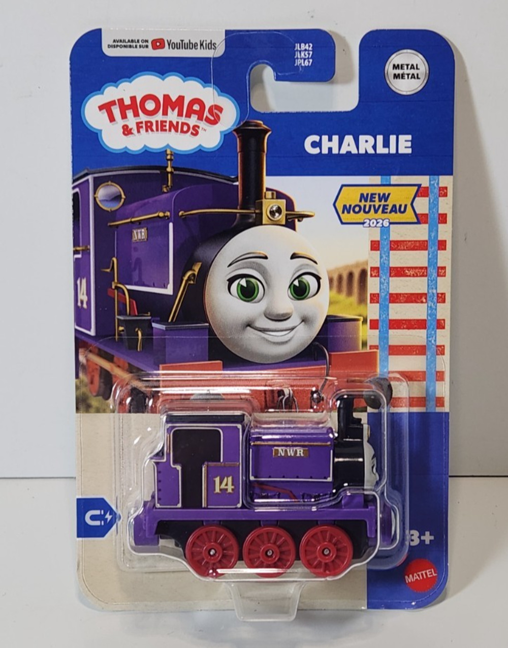 Thomas & Friends Diecast Charlie 2026 Metal Train Mattel Coal Engine Purple